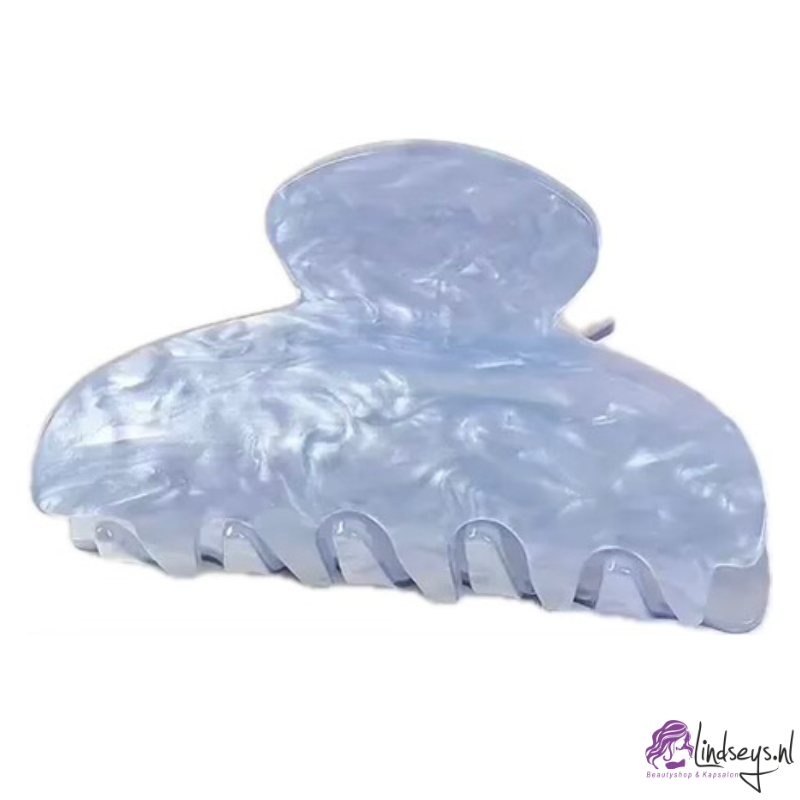 Pastel Blue - Haarklem – 8,3 cm x 4,5 cm - 1 st