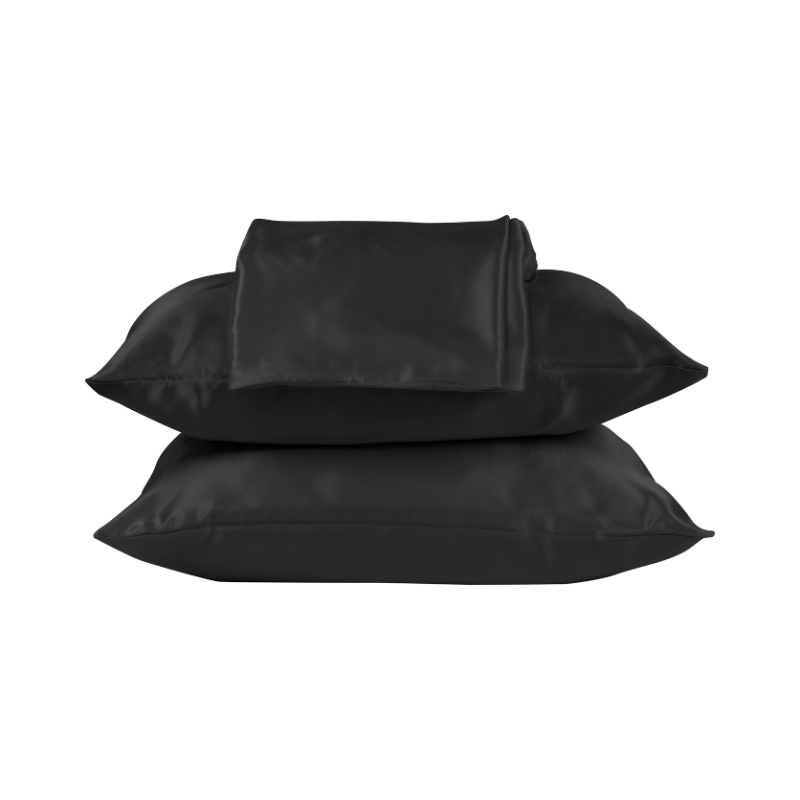 Beauty Pillow - Satijnen Kussensloop - Zwart - 60x70