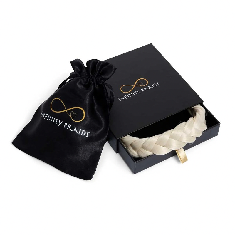 Infinity Lizzy Braid - Diamond Frost - Regular Braid - Platina Blond