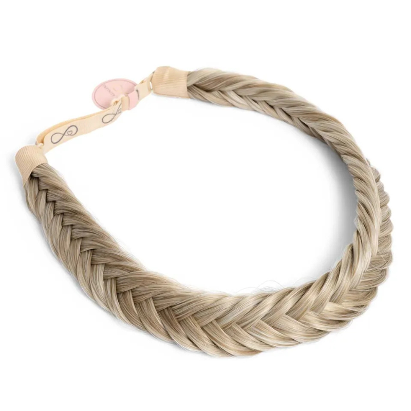 Infinity Jolie Braid - Satin Caramel - Fishtail - Warm Lichtblond