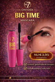 W7-  Big Time - Mascara - Zwart