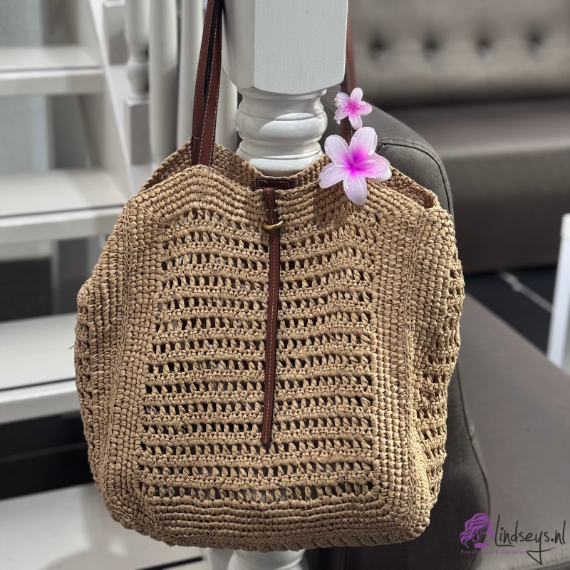 Frangipani Bloem Haarklem – Wit met Felroze Hart – 4 en 8 cm - 1 st
