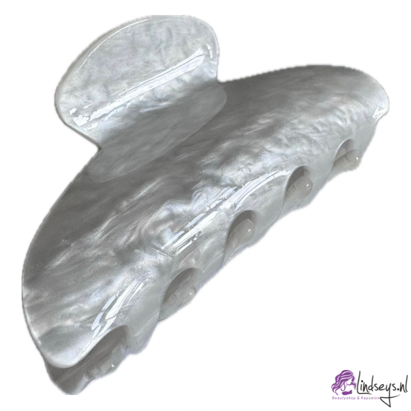 White Pearl - Haarklem – 8,3 cm x 4,5 cm -1 st