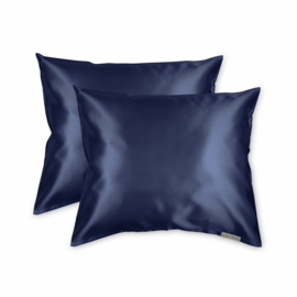 Beauty Pillow - Satijnen Kussensloop - Galaxy Blue - Donker Blauw - 60x70