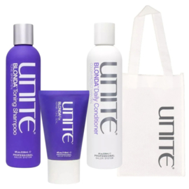 Unite - Blonda - Aanbieding Set: Shampoo 236 ml + Conditioner 236 ml + Toning Fix 118 ml cadeau