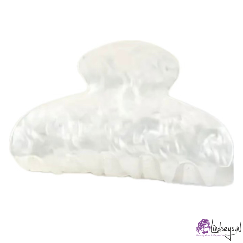 White Pearl - Haarklem – 8,3 cm x 4,5 cm -1 st