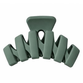 Wave Haarklem Groen-  6,7 cm – Half Opgestoken Haar