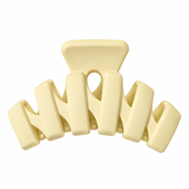 Wave Haarklem - Geel - 6,7 cm – Half Opgestoken Haar