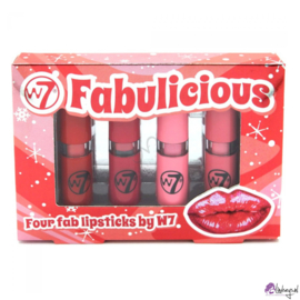 W7 Fabulicious lipstck set