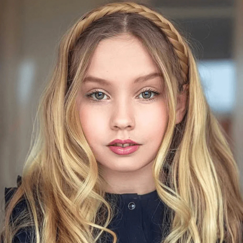 Infinity Lizzy Braid - Honey Blossom - Regular Braid - Goudblond