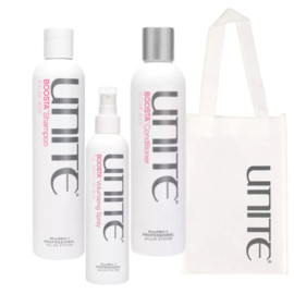 Unite - Boosta - Aanbieding Set: Shampoo 300 ml + Conditioner 236 ml + volumizing spray 236 ml cadeau