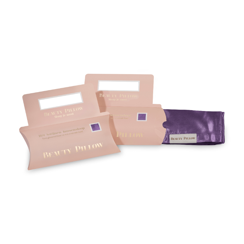 Beauty Pillow - Satijnen Kussensloop -  Aubergine - 60x70