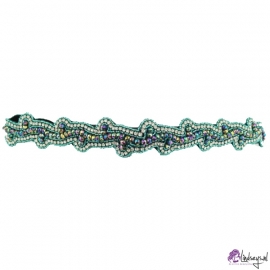 Pink Pewter Charlotte Teal Haarband