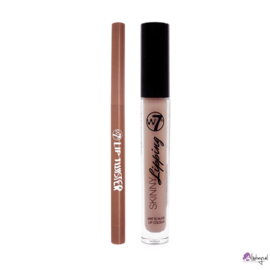 W7 cosmetics Double Dip - Skinny Lipping Matte Duo - Off The Wall - Set: matte Lipgloss en lippotlood