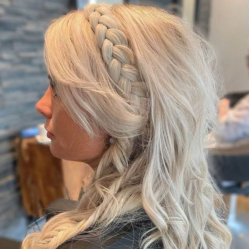 Infinity Viènne Braid - Ashy Ribbon - Messy Braid -  Heel Lichtblond