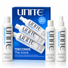Unite - 7 Seconds - The Icons - Aanbieding Set: Shampoo 300 ml + Conditioner 236 ml + 7 seconds leave-in 236 ml cadeau