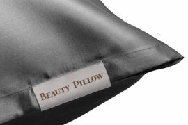 Beauty Pillow - Satijnen Kussensloop - Antraciet - Donkere Grijs / Zwart - 60x70