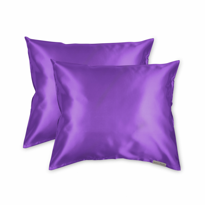 idioom Egypte Besparing Beauty Pillow - Satijnen Kussensloop Purple - Paars - 60x70 | Beauty Pillow  | Online Haar en Make-up producten kopen? - Lindseys.nl