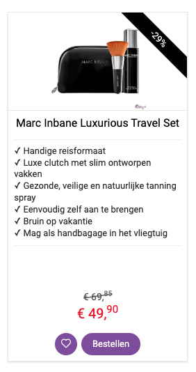 Marc Inbane Luxurious Travel Set