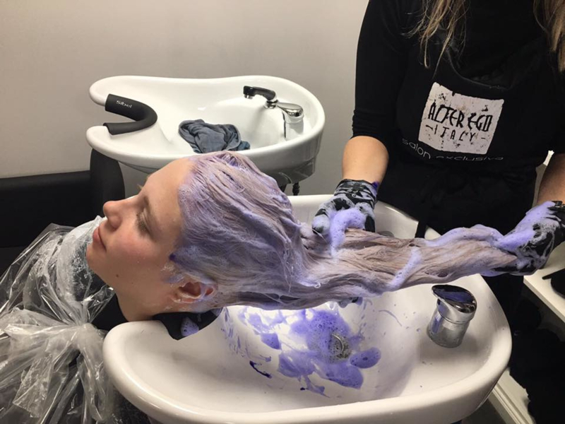 wassen met zilver shampoo