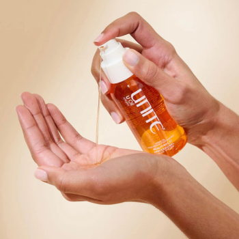 gebruik voor de afwerking de unite u oil voor de krullen!