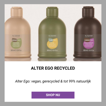 Alter Ego: vegan, gerecycled & tot 99% natuurlijk.