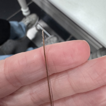 siliconen die haren heeft verstikt