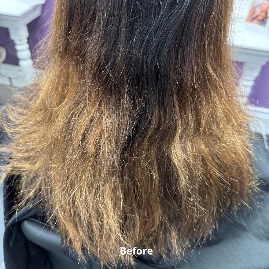 Herstel -Donker, kapot geblondeerd haar-met-olaplex