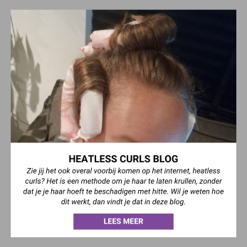 Zie jij het ook overal voorbij komen op het internet, heatless curls? Het is een methode om je haar te laten krullen, zonder dat je je haar hoeft te beschadigen met hitte. Wil je weten hoe dit werkt, dan vindt je dat in deze blog.