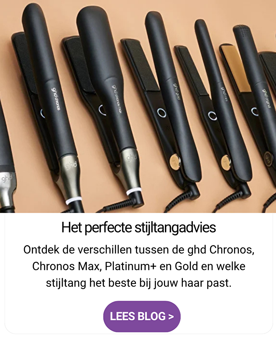 Vergelijking van ghd-stijltangen met advies over de Chronos, Chronos Max, Platinum+ en Gold