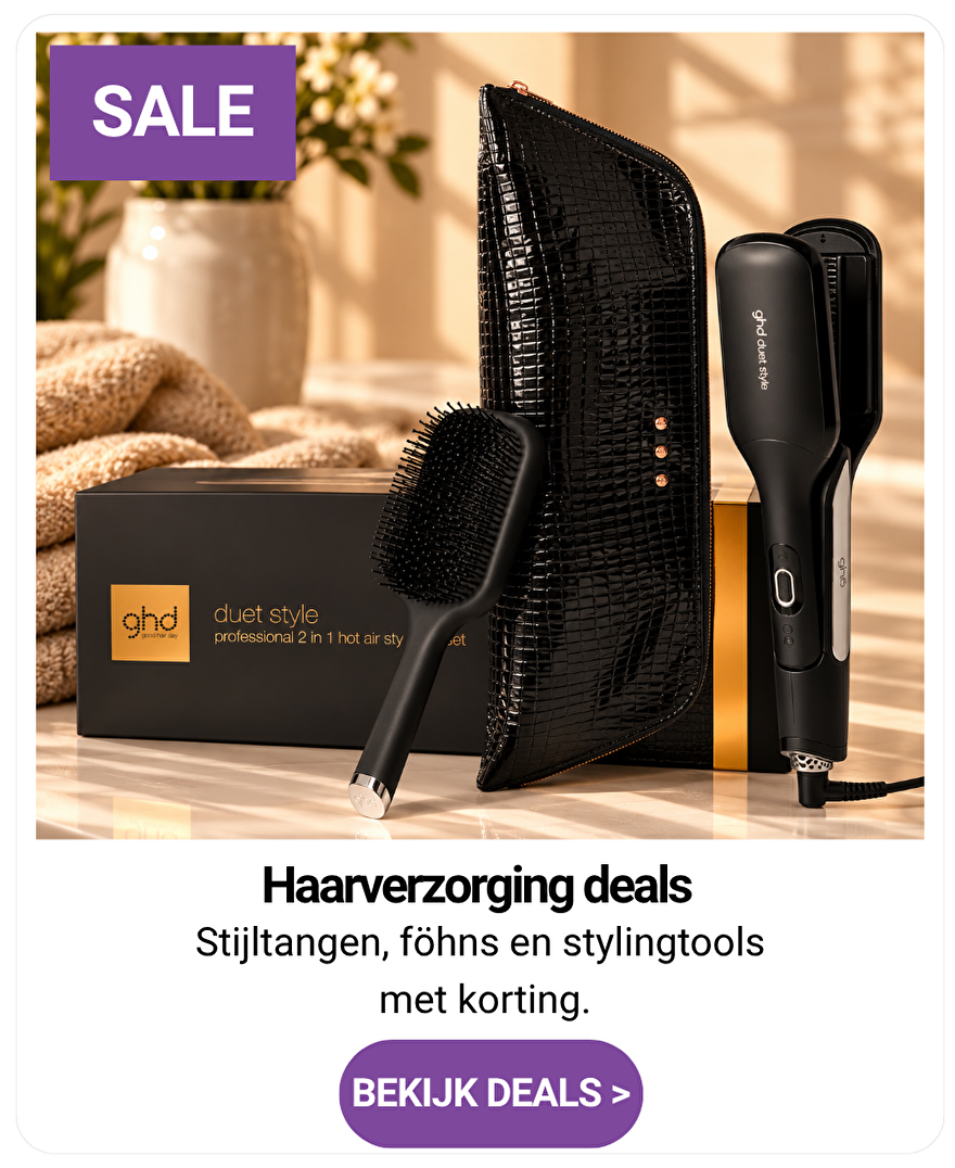 Stylingdeals bij Lindseys.nl met een ghd Duet Style stylingtool, borstel en luxe opbergetui