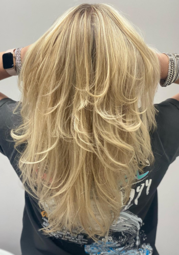 highlights goud blond