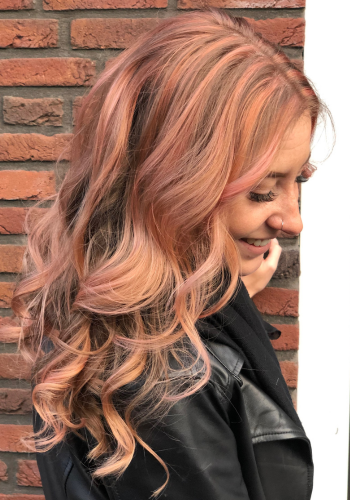 highlights rose blond