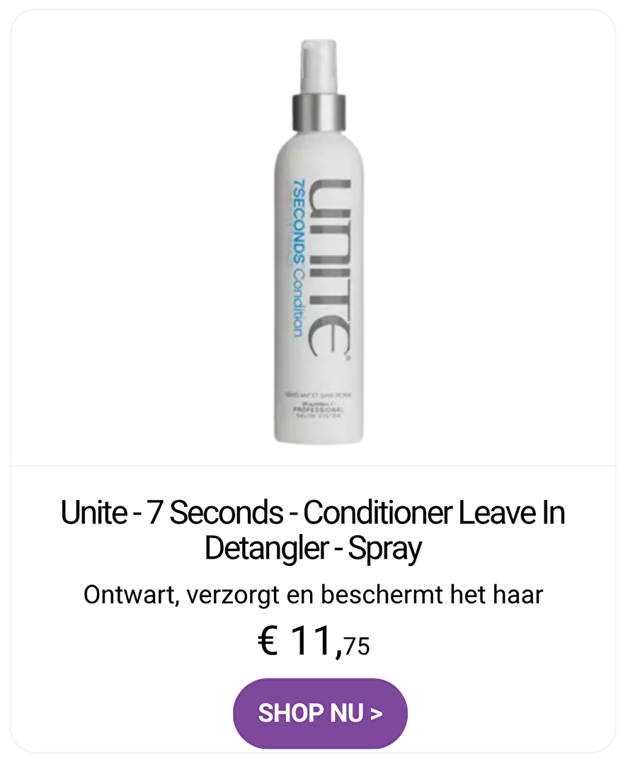 Unite 7Seconds Leave-in Conditioner spray &ndash; ontwart, verzorgt en beschermt het haar