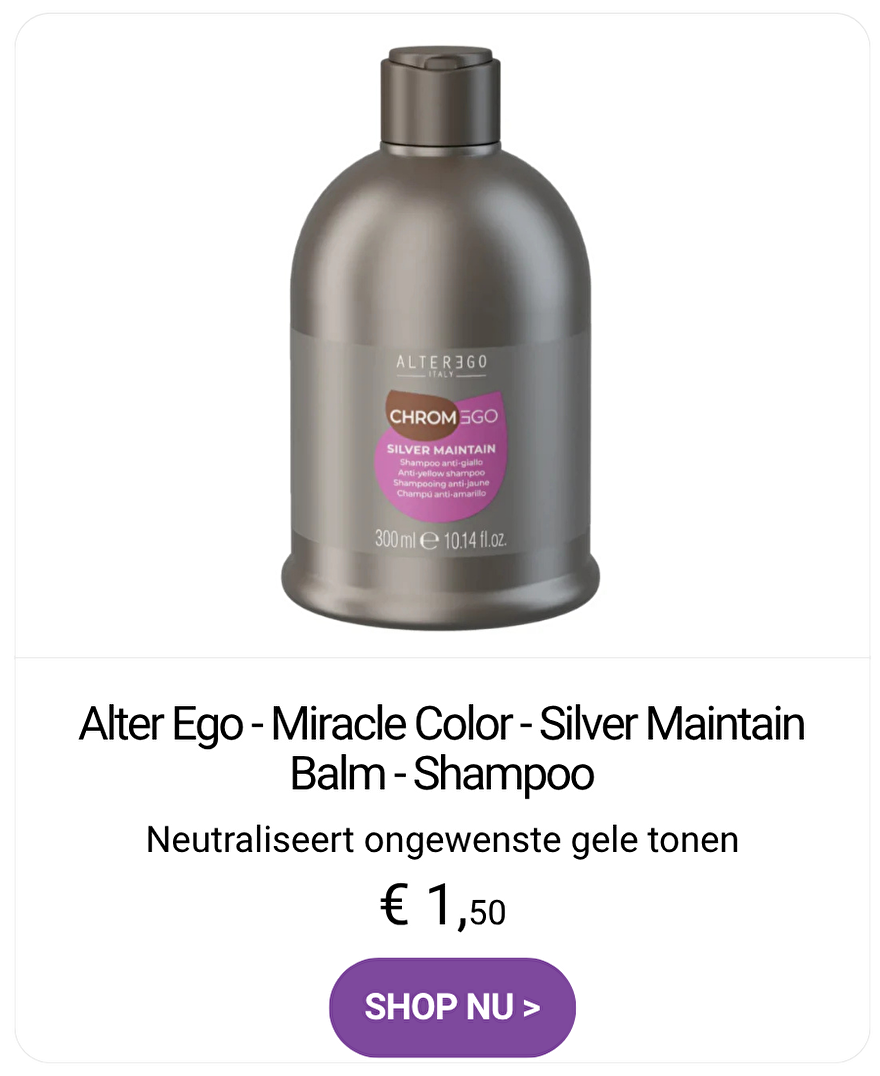 Alter Ego Silver Maintain Balm &ndash; zilverproduct voor het neutraliseren van ongewenste gele tonen