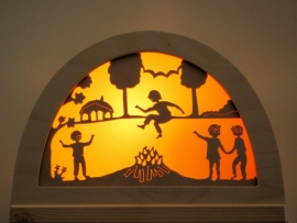 Sint Jansfeest silhouet