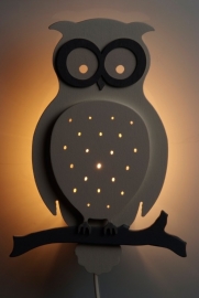 Sneeuwuil wandlamp