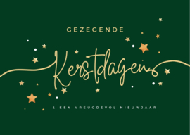 Gezegende kerstdagen kerst