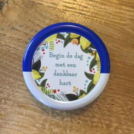 Vaseline lippenbalsem Naturel met tekst (blauw)