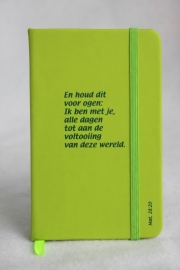 Notitieboekje lime