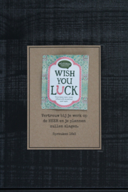 Theekaarten - Wish You Luck