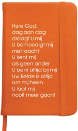 Notitieboekje Dag aan dag draagt U mij, oranje