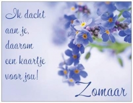 Zomaar, met gedicht achter