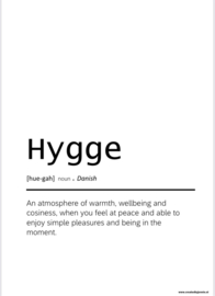 Poster 'Hygge'