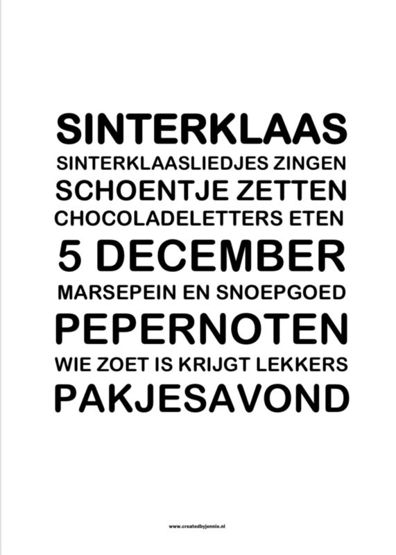 Poster 'Sinterklaas'