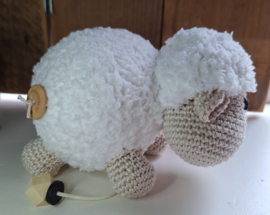 Muziekdoosje schaap wit