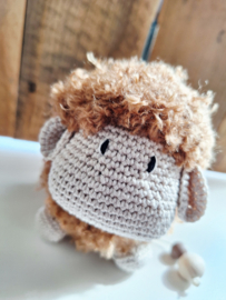 Muziekdoosje schaap bruin