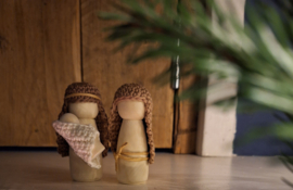 Kerst pegdolls