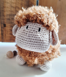 Muziekdoosje schaap bruin