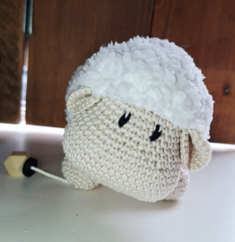 Muziekdoosje schaap wit